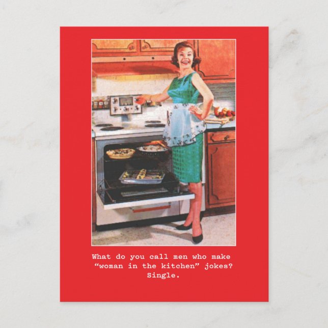 Carte Postale Les femmes "Juste pour s'amuser" Man Joke Card (Devant)