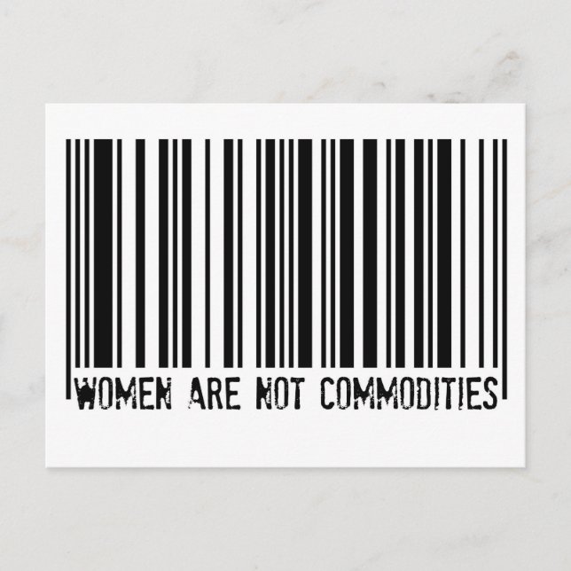 Carte Postale Les femmes ne sont pas des marchandises (Devant)