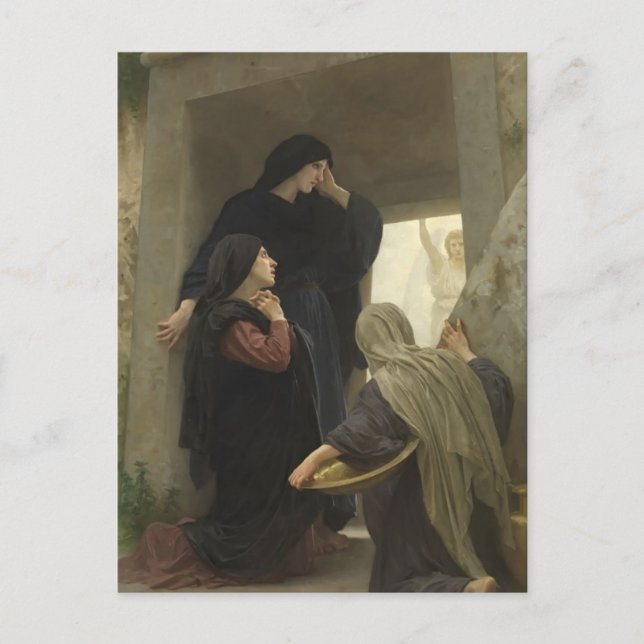 Carte Postale Les Femmes saintes à la tombe par William Bouguere (Devant)