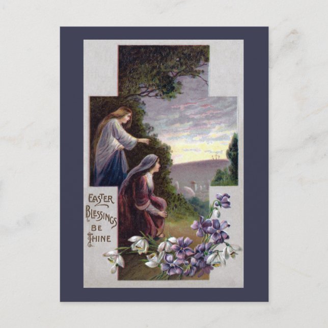 Carte Postale Les femmes voient trois croix sur le calvaire (Devant)