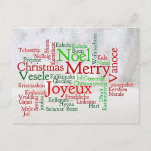 Carte Postale Les Fêtes De Noël Dans Le Monde Entier