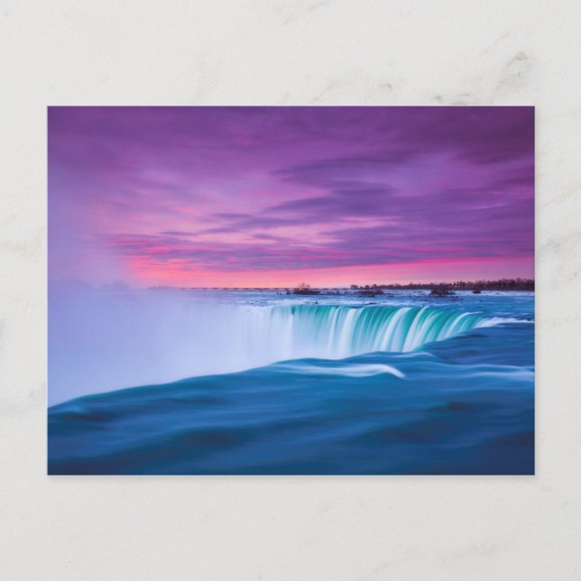 Carte Postale Les feux aux chutes du Niagara (Devant)