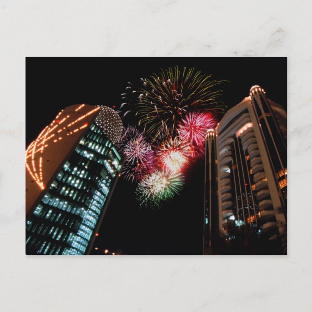 Carte Postale Les feux d'artifice de Dubaï (Devant)