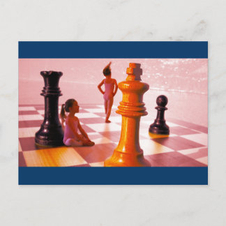 Carte Postale Les filles d'échecs