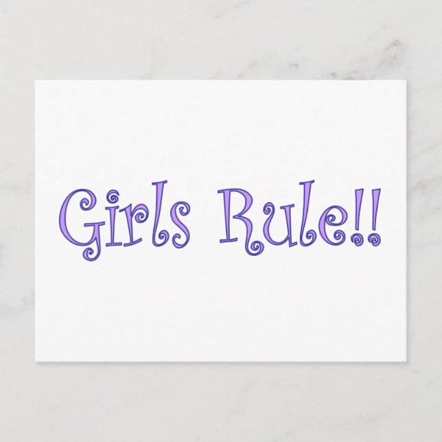 Carte Postale Les filles gouvernent ! (Devant)