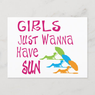 Carte Postale Les Filles Veux Juste Avoir Le Soleil