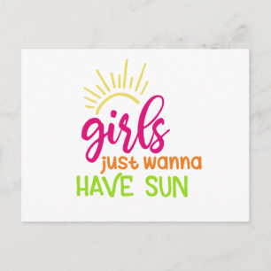 Carte Postale Les Filles Veux Juste Avoir Le Soleil