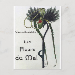 Carte Postale Les Fleur du Mal - Baudelaire