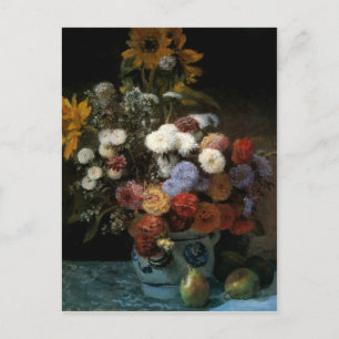 Carte Postale Les fleurs de Pierre-Auguste Renoir dans un vase (