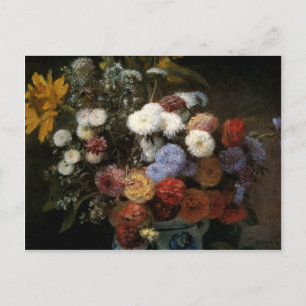 Carte Postale Les fleurs de Pierre-Auguste Renoir dans un vase (
