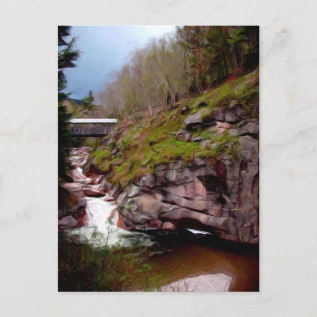 Carte Postale Les Flumes, Notch de Franconie, NH (Devant)