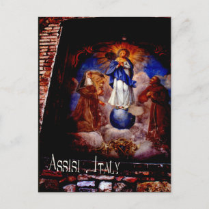 Carte Postale Les Fresques d'Assise Italie cadeaux