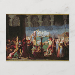 Carte Postale Les funérailles de Marat dans l'église antique