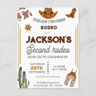 Carte Postale Les garçons ne sont pas mon premier rodéo Cowboy 2