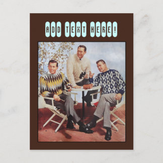 Carte Postale Les gars sueurs des années 50