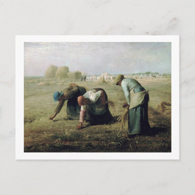 Carte Postale Les Gleaners, Jean-François Millet, 1857 (Devant)