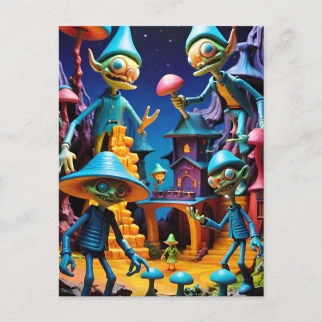 Carte Postale Les Goblins de Groll-Town - Ken Gage Art d'Imagina (Devant)