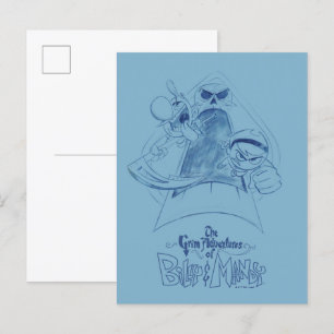 Carte Postale Les Grandes Aventures de Billy & Mandy Sketch Art
