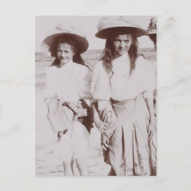 Carte Postale Les grandes-duchesses de Russie, Olga & Tatiana Ro (Devant)