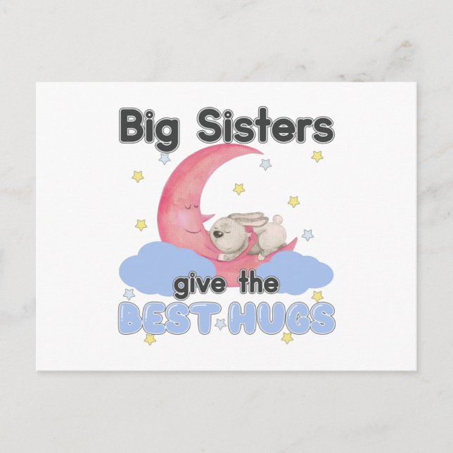 Carte Postale Les grandes soeurs donnent les meilleurs hugs - La (Devant)