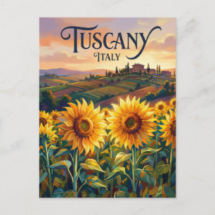 Carte Postale Les Grands Champs de Tournesols Italie
