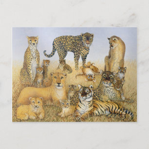 Carte Postale Les grands chats