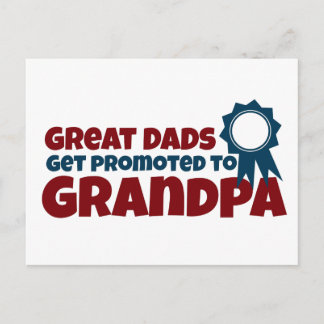 Carte Postale Les grands papas sont promus à grand-père