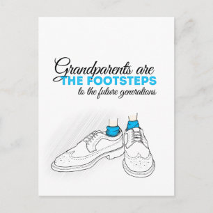 Carte Postale Les grands-parents sont les pas vers le futur genr