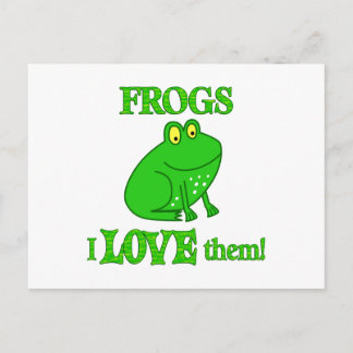 Carte Postale Les grenouilles les aiment