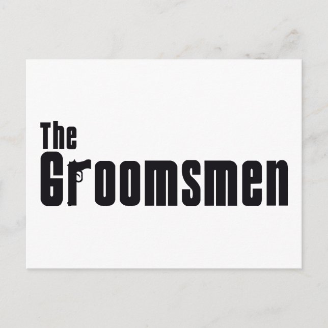 Carte Postale Les Groomsmen (Mafia) (Devant)
