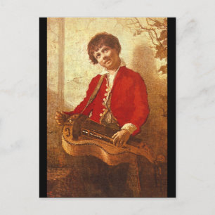 Carte Postale Les groupes et figures de garçons Hurdy-Gurdy
