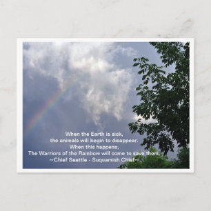 Carte Postale Les guerriers de l'arc-en-ciel