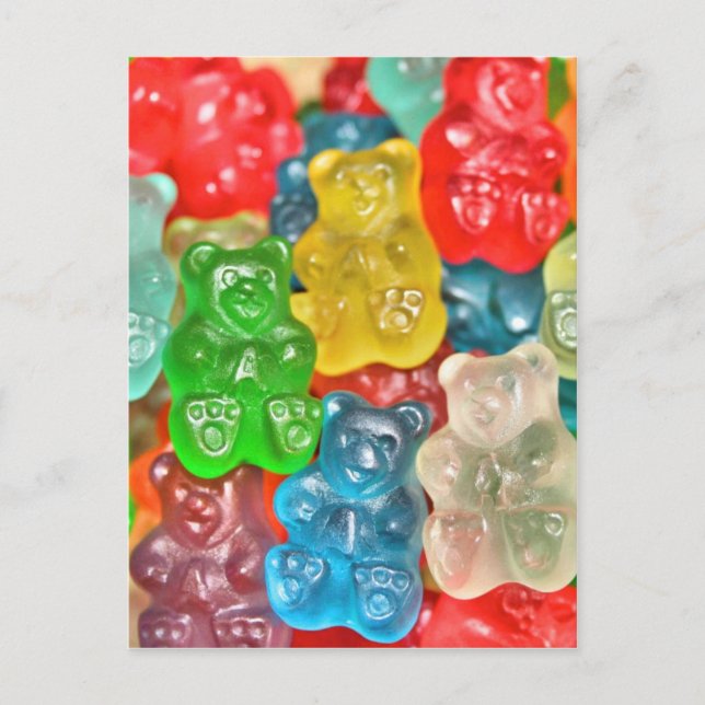 Carte Postale Les gummiours collage plaisir par guérison amour (Devant)