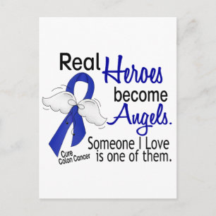 Carte Postale Les héros deviennent anges Colon Cancer