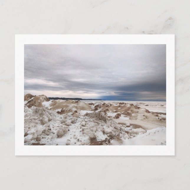 Carte Postale Les hivers du lac Érié (Devant)