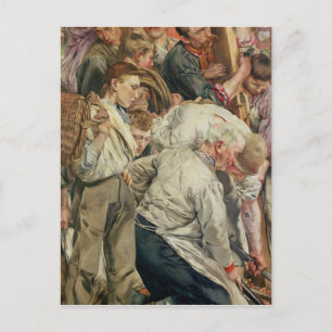 Carte Postale Les Hommes, panneau gauche de The Age of the Worke