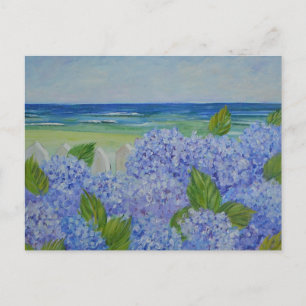 Carte Postale Les Hydrangées En Bord De Mer