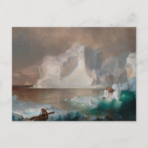 Carte Postale Les icebergs de l'église Frederic Edwin