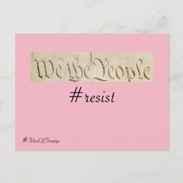 Carte Postale Les idées de Trump Nous la résistance du peuple (Devant)