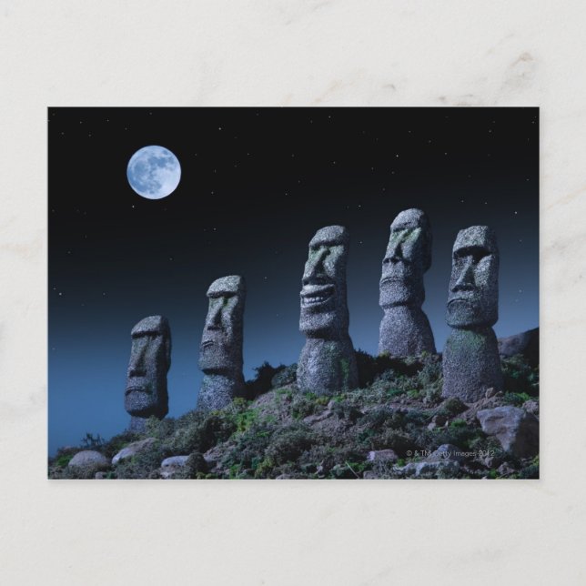 Carte Postale Les îles de Pâques (Devant)