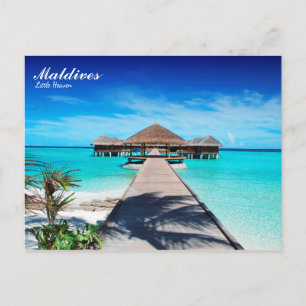 Carte Postale Les îles Maldives vacances romantique