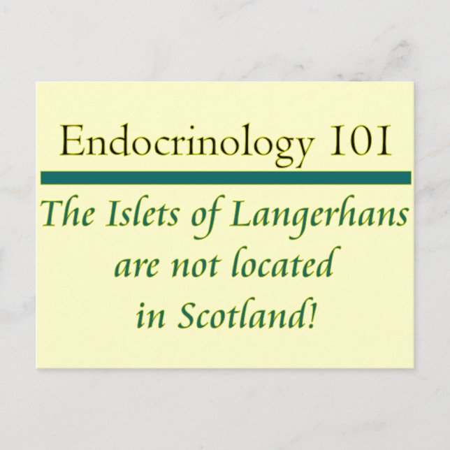 Carte Postale Les îlots de Langerhans (Devant)