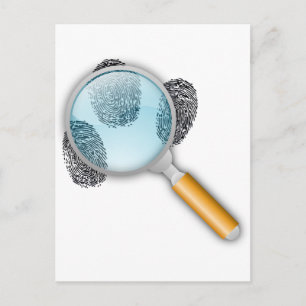 Carte Postale Les indices détectent les empreintes digitales Mys
