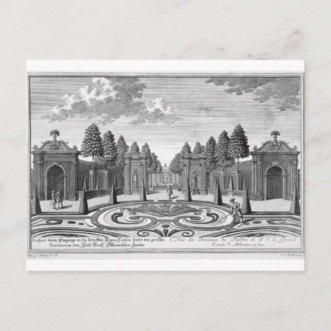 Carte Postale Les jardins du comte Althan, Vienne, de 'Vorstel (Devant)