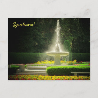 Carte Postale Les jardins Duncan de Spokane dans Manito Park