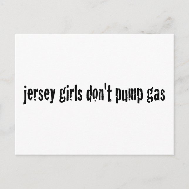 Carte Postale Les Jersey Filles Ne Pompent Pas De Gaz (Devant)