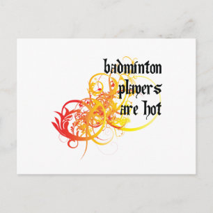 Carte Postale Les Joueurs De Badminton Sont Chauds