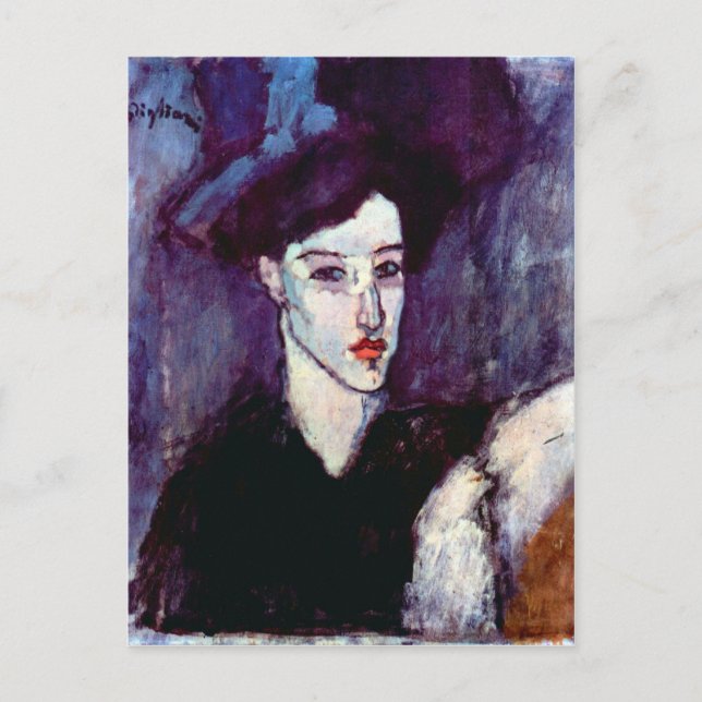 Carte Postale Les juifs par Amedeo Modigliani (Devant)