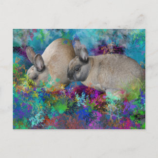 Carte Postale Les lapins de Fantasyland : un conte de lièvre