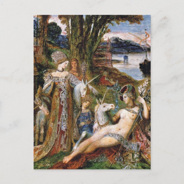 Carte postale : Les licornes (Devant)